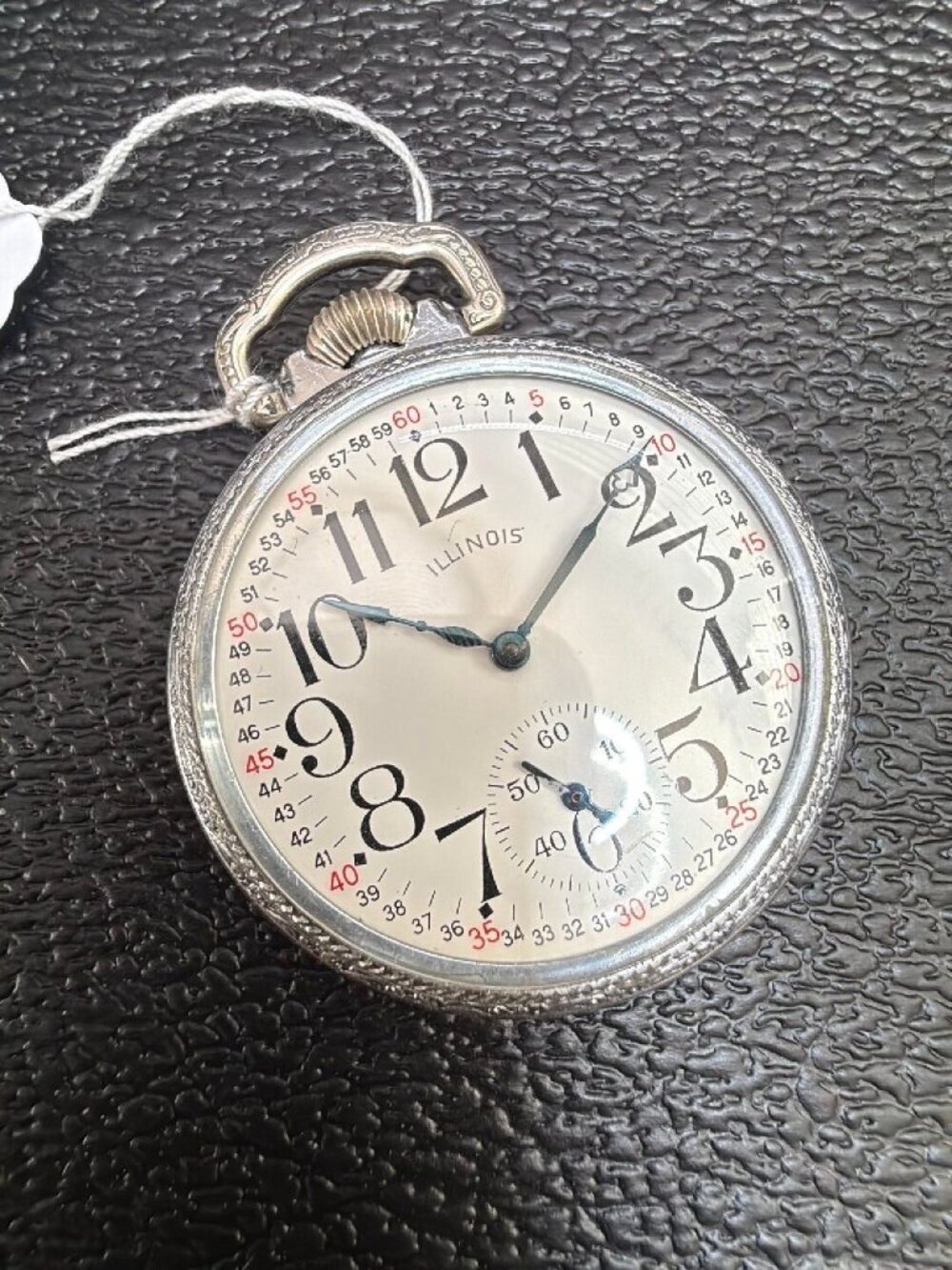 Illinois Grade 304 16s 17J Pocket Watch 1915 Montgomery Style Dial Antique